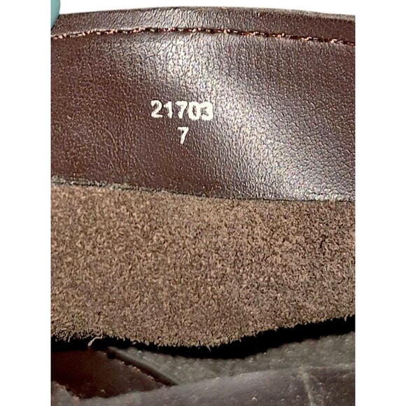 Vintage Sears Suede Leather Booties Size 7 USA Made Waterproof Zip Boho Goth - Picture 5 of 6